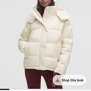 Lululemon Athletica light ivory  Puffer Jacket NWT never worn in packaging !